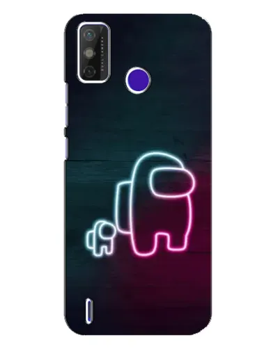 Чохол для TECNO Spark Power 2 (LC8) з картинкою «Among Us неон-арт» Чохол для TECNO Spark Power 2 (LC8) з картинкою «Among Us неон-арт»