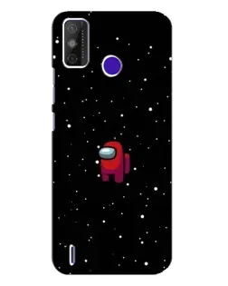 Чохол для TECNO Spark Power 2 (LC8) з картинкою «Червоний Among Us»