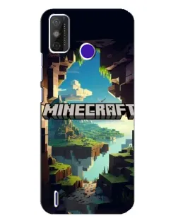 Чохол для TECNO Spark Power 2 (LC8) з картинкою «Печера Майнкрафт»
