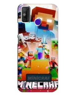 Чохол для TECNO Spark Power 2 (LC8) з картинкою «Minecraft герої гри»