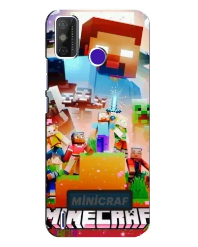 Чохол для TECNO Spark Power 2 (LC8) з картинкою «Minecraft герої гри» Чохол для TECNO Spark Power 2 (LC8) з картинкою «Minecraft герої гри»