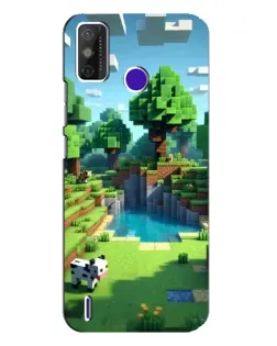 Чохол для TECNO Spark Power 2 (LC8) з картинкою «Minecraft літній день»