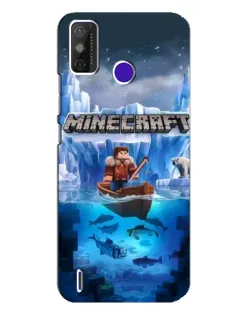 Чохол для TECNO Spark Power 2 (LC8) з картинкою «Minecraft льодянийсвіт»
