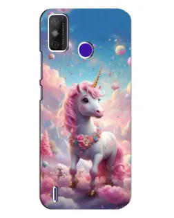 Чехол для TECNO Spark Power 2 (LC8) с картинкой «Единорог среди облаков»