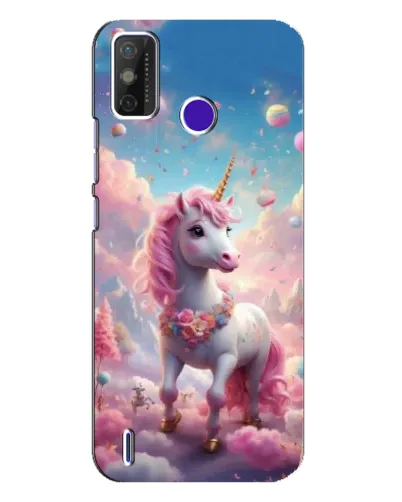 Чехол для TECNO Spark Power 2 (LC8) с картинкой «Единорог среди облаков»
