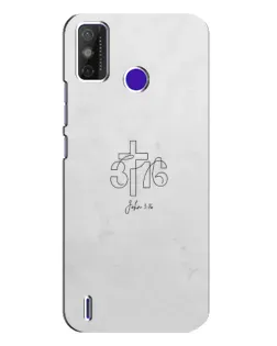Чохол для TECNO Spark Power 2 (LC8) з картинкою «Івана 3:16 Хрест» Чохол для TECNO Spark Power 2 (LC8) з картинкою «Івана 3:16 Хрест»