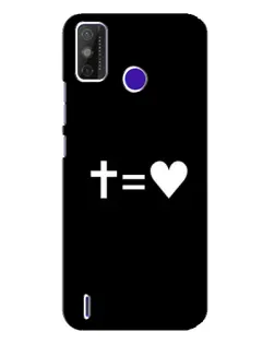 Чохол для TECNO Spark Power 2 (LC8) з картинкою «Хрест та Серце»