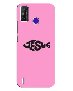 Чохол для TECNO Spark Power 2 (LC8) з картинкою «Рожевий символ Jesus»