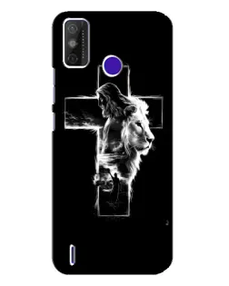 Чехол для TECNO Spark Power 2 (LC8) с картинкой «Сияющий крест Jesus»