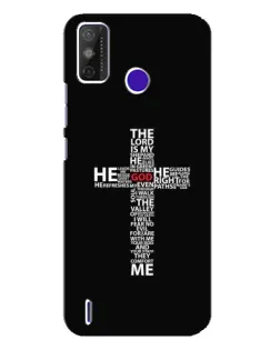 Чехол для TECNO Spark Power 2 (LC8) с картинкой «Текстовый крест»
