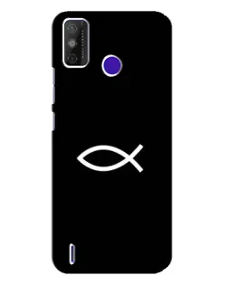 Чехол для TECNO Spark Power 2 (LC8) с картинкой «Символ рыбы Jesus»