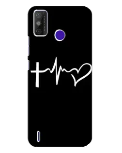 Чехол для TECNO Spark Power 2 (LC8) с картинкой «Пульс веры»