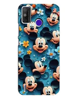 Чохол для TECNO Spark Power 2 (LC8) з картинкою «Паттерн Міккі та Мінні»