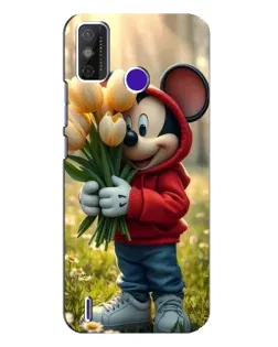 Чохол для TECNO Spark Power 2 (LC8) з картинкою «Міккі з тюльпанами»