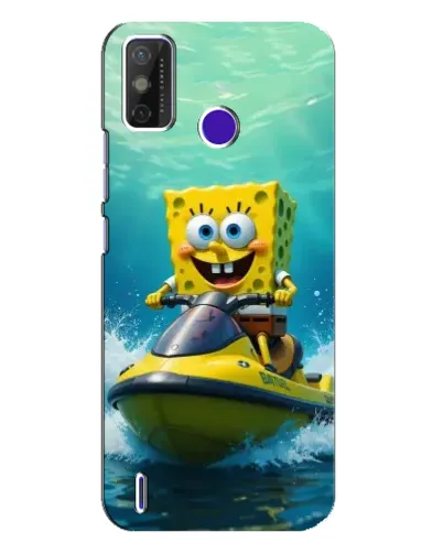 Чехол для TECNO Spark Power 2 (LC8) с картинкой «Спанч Боб на гидроцикле» Чехол для TECNO Spark Power 2 (LC8) с картинкой «Спанч Боб на гидроцикле»