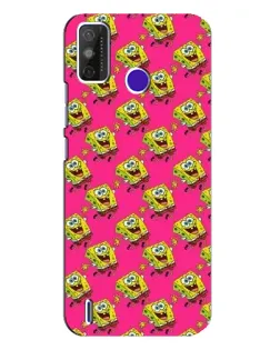 Чехол для TECNO Spark Power 2 (LC8) с картинкой «Розовый паттерн»