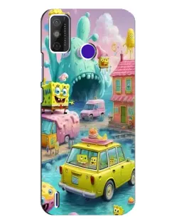 Чехол для TECNO Spark Power 2 (LC8) с картинкой «Монстр-трак приключения»