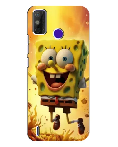 Чехол для TECNO Spark Power 2 (LC8) с картинкой «Губка Боб прыгает» Чехол для TECNO Spark Power 2 (LC8) с картинкой «Губка Боб прыгает»