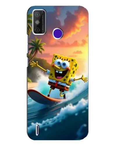 Чехол для TECNO Spark Power 2 (LC8) с картинкой «Губка Боб серфингист» Чехол для TECNO Spark Power 2 (LC8) с картинкой «Губка Боб серфингист»