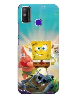 Чехол для TECNO Spark Power 2 (LC8) с картинкой «Спанч Боб победитель»