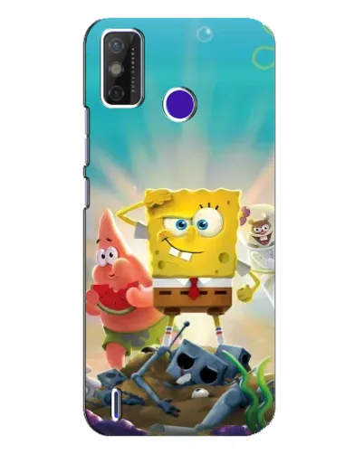 Чехол для TECNO Spark Power 2 (LC8) с картинкой «Спанч Боб победитель» Чехол для TECNO Spark Power 2 (LC8) с картинкой «Спанч Боб победитель»