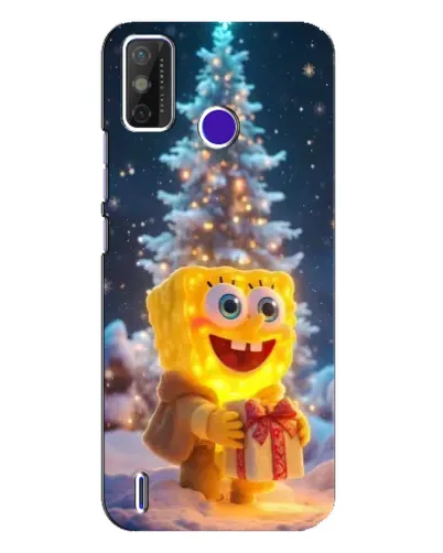 Чехол для TECNO Spark Power 2 (LC8) с картинкой «Рождественский Спанч Боб» Чехол для TECNO Spark Power 2 (LC8) с картинкой «Рождественский Спанч Боб»
