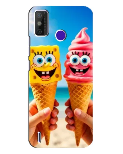 Чехол для TECNO Spark Power 2 (LC8) с картинкой «Спанч Боб мороженое» Чехол для TECNO Spark Power 2 (LC8) с картинкой «Спанч Боб мороженое»