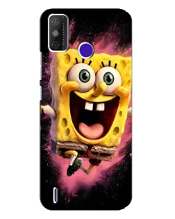 Чехол для TECNO Spark Power 2 (LC8) с картинкой «Взрывной Спанч Боб»