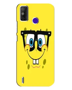 Чехол для TECNO Spark Power 2 (LC8) с картинкой «Минималистичный Спанч Боб»