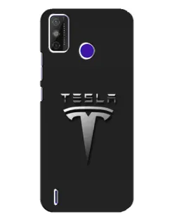 Чохол для TECNO Spark Power 2 (LC8) з картинкою «Сталевий логотип Tesla»