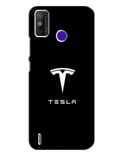 Чохол для TECNO Spark Power 2 (LC8) з картинкою «Tesla White Logo»