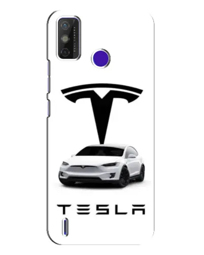 Чохол для TECNO Spark Power 2 (LC8) з картинкою «Tesla White Style»