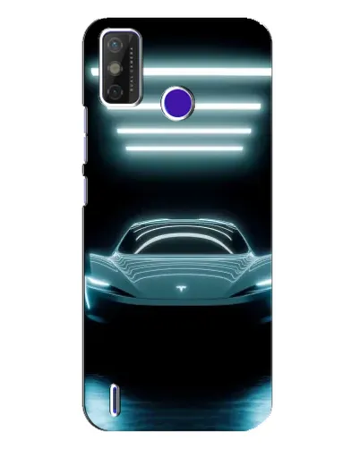Чохол для TECNO Spark Power 2 (LC8) з картинкою «Tesla в неоні»