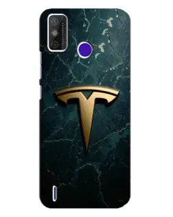 Чохол для TECNO Spark Power 2 (LC8) з картинкою «Мармурова Tesla Gold»