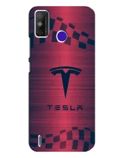 Чохол для TECNO Spark Power 2 (LC8) з картинкою «Тесла червоний карбон»