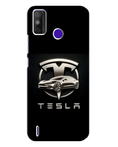 Чохол для TECNO Spark Power 2 (LC8) з картинкою «Tesla — срібне авто»