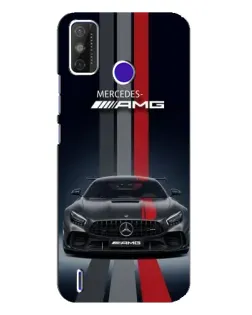 Чохол для TECNO Spark Power 2 (LC8) з картинкою «Mercedes — білий карбон»