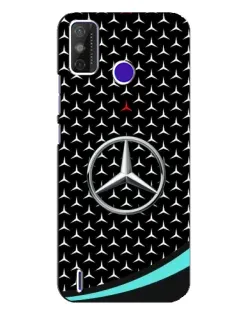 Чохол для TECNO Spark Power 2 (LC8) з картинкою «Mercedes — бірюзовий акцент»