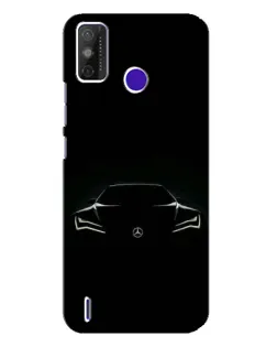 Чохол для TECNO Spark Power 2 (LC8) з картинкою «Mercedes — силует авто»