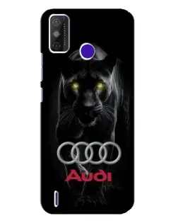 Чехол для TECNO Spark Power 2 (LC8) с картинкой «Пантера и Audi»