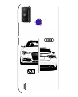 Чехол для TECNO Spark Power 2 (LC8) с картинкой «Audi — контрастный дизайн»