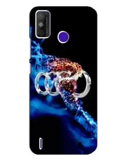 Чехол для TECNO Spark Power 2 (LC8) с картинкой «Энергия лого Audi»