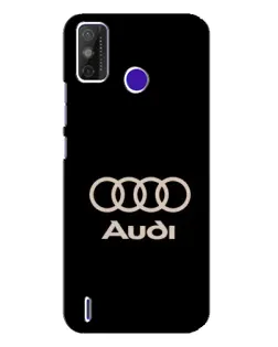 Чехол для TECNO Spark Power 2 (LC8) с картинкой «Audi — золотой логотип»