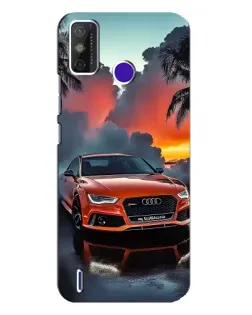 Чехол для TECNO Spark Power 2 (LC8) с картинкой «Audi — закат»