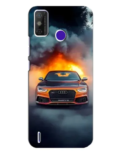 Чехол для TECNO Spark Power 2 (LC8) с картинкой «Audi в огненном дыму» Чехол для TECNO Spark Power 2 (LC8) с картинкой «Audi в огненном дыму»