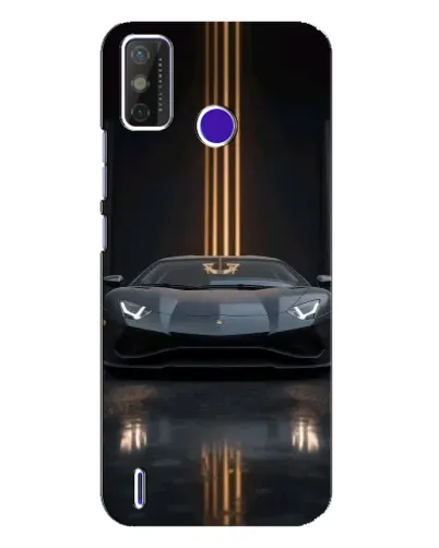 Чохол для TECNO Spark Power 2 (LC8) з картинкою «Lamborghini золоті лінії»