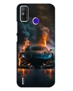 Чохол для TECNO Spark Power 2 (LC8) з картинкою «Lamborghini димна естетика»