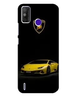 Чохол для TECNO Spark Power 2 (LC8) з картинкою «Lamborghini жовтий акцент»