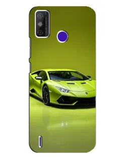 Чохол для TECNO Spark Power 2 (LC8) з картинкою «Салатовий Lamborghini Huracan»