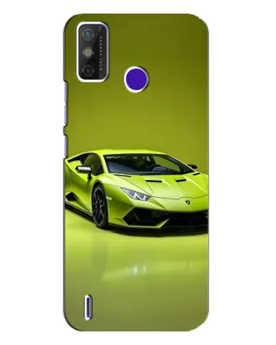 Чохол для TECNO Spark Power 2 (LC8) з картинкою «Салатовий Lamborghini Huracan»